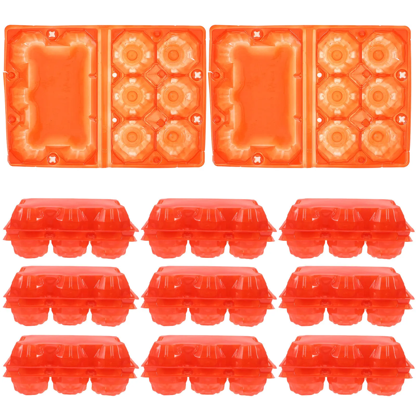 

100Pcs Plastic Egg Carton for Storage Excellent Workmanship Safe and Practical for Everyday Use Egg Carton