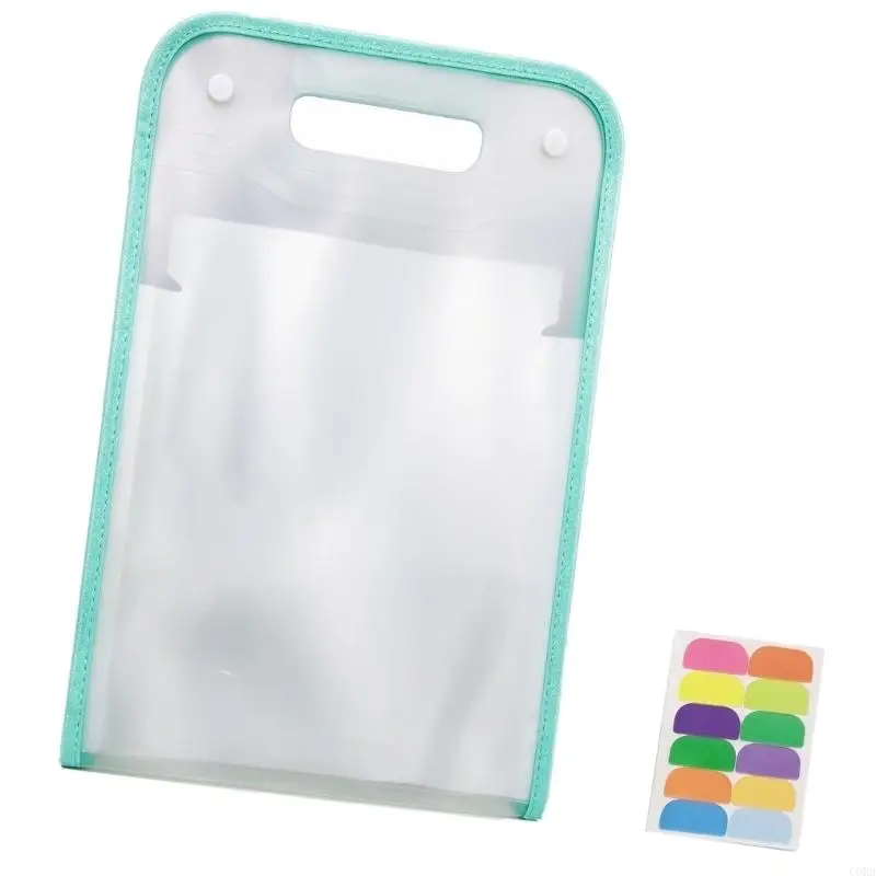 CORA File Folder with Handle for A4 Documents School Office Paper Filing Use