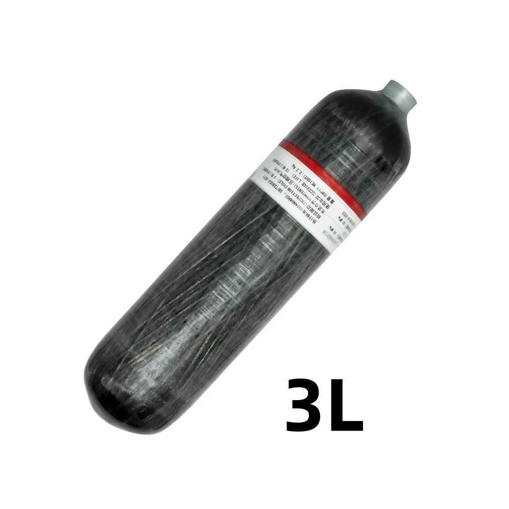 TUXING 3L 4500Psi 300Bar 30Mpa High Pressure Air Tank Carbon Fiber Cylinder Scuba Diving Tank Air Bottle M18 * 1.5 Thread