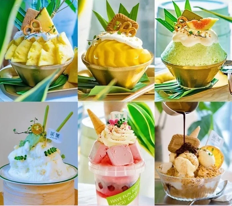 Multifunctional Self-Cleaning Commercial Korean Bingsu Snowflake Ice Machine For Ice Cream Shop