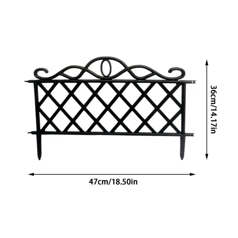 Wire Decorative Garden Fencing Rustic Style Decorative Garden Fence Border Garden Fence Animal Barrier Landscape Pathway Edge