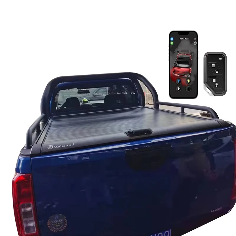 

Retractable Electric Bed Cover Aluminum Alloy Roller Lid For Power Cannon Waterproof With Locking Function