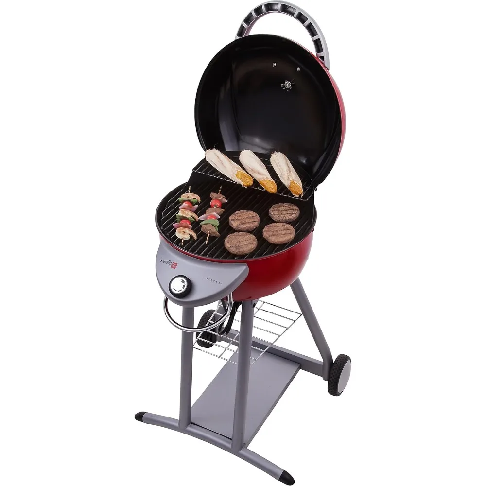 TRU-Infrared Patio Bistro Electric Grill, Red 320 Square Inches of Grilling Surface Area Compact and Stylish Design