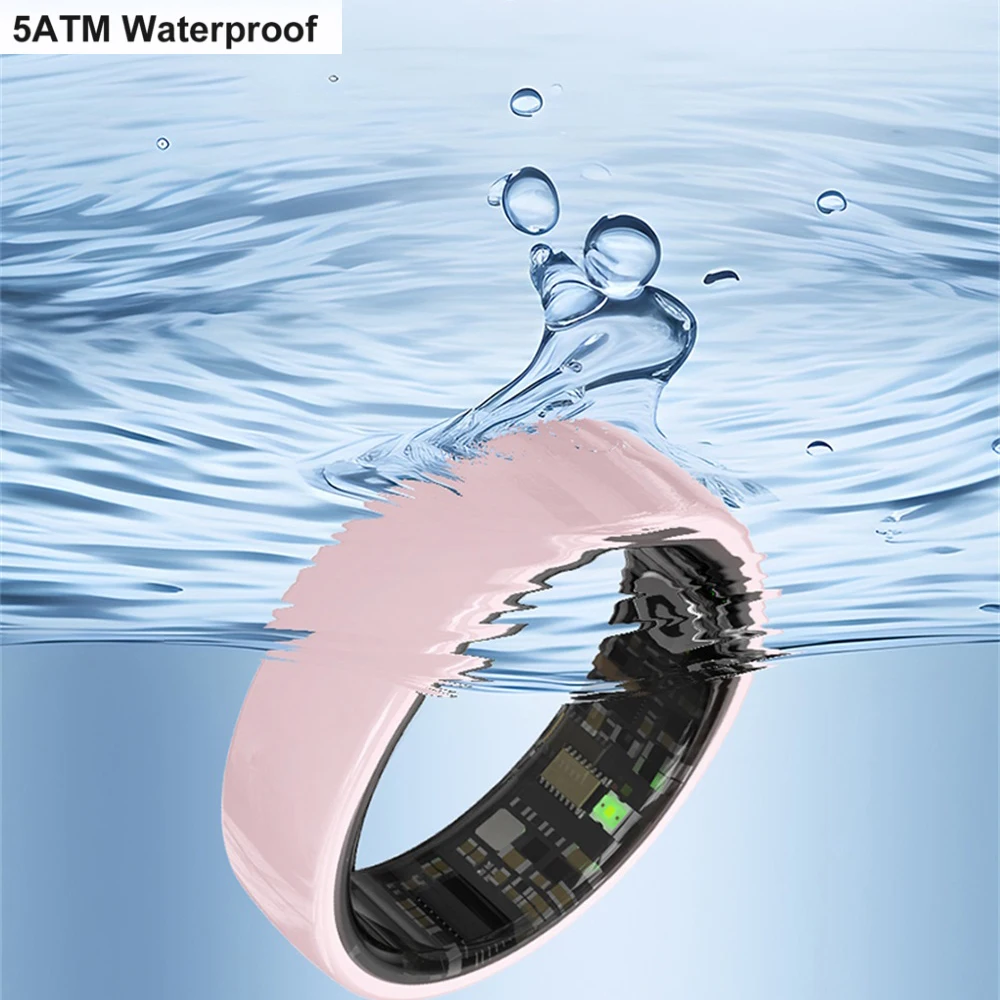 جديد حلقة ذكية زوجين التفاعل الفضائي معدل ضربات القلب مراقبة النوم مقاوم للماء التحكم في الإيماءات الرياضة الأزرق الأسنان سوار الرجال النساء