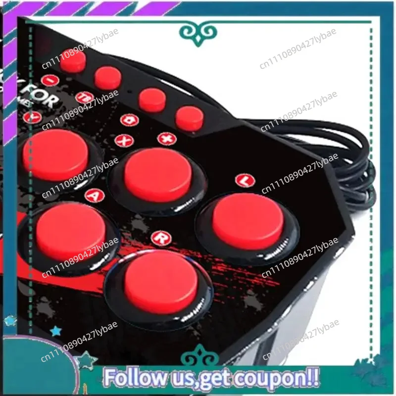 Joystick de juego 4 en 1 A75Q para Switch con cable USB, consola de juegos, estación arcade para Nintendo Switch, Android TV, PS3, PC