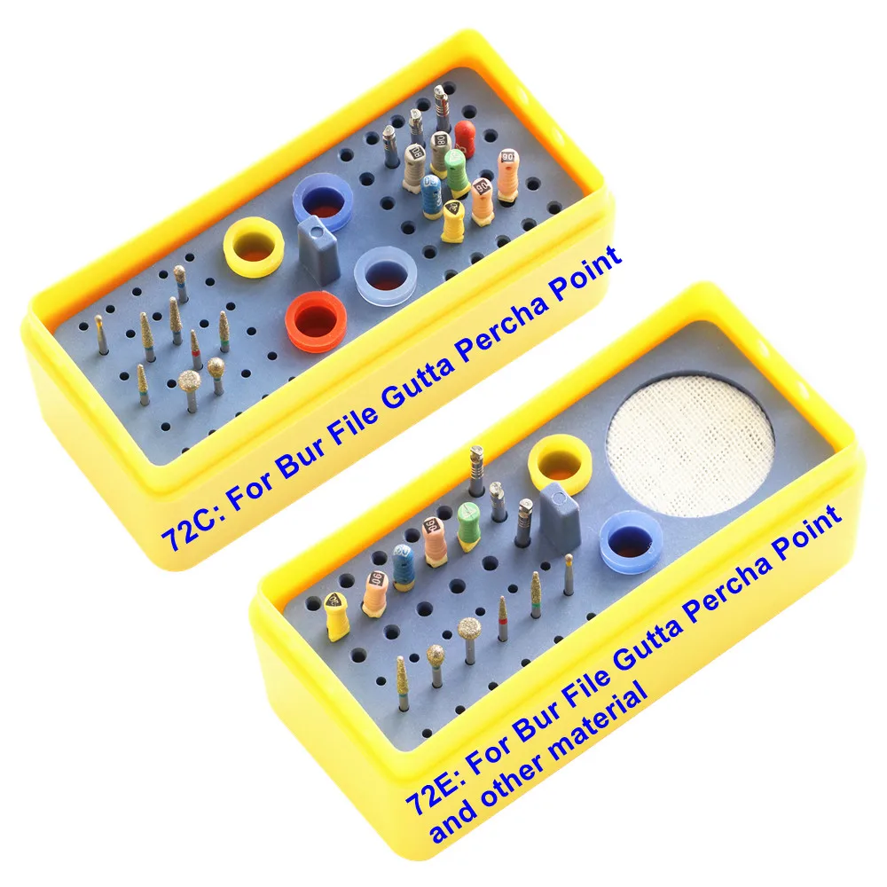 

1Set 72 Holes Dental Autoclavable Sterilization Endo Files Burs Reamer Gutta Percha Points Endodontic Holder Dentistry Products