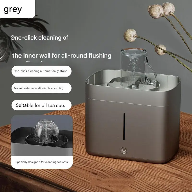 Indoor Outdoor Portable Desktop Plastic Glass Rinser Mug Bottle Beer Milk Tea Coffee Cup Cleaner Intelligent Tea Set Cleaner