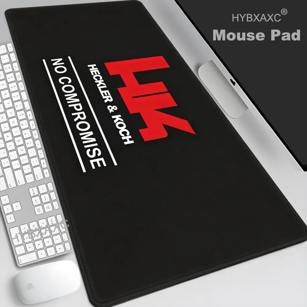 Großes Mauspad Heckler Koch H K Mg Gun Pistole Gewehr Militär Armee Gamer PC Laptop Matten Tastaturzubehör Schreibtischunterlage HYBXAXC