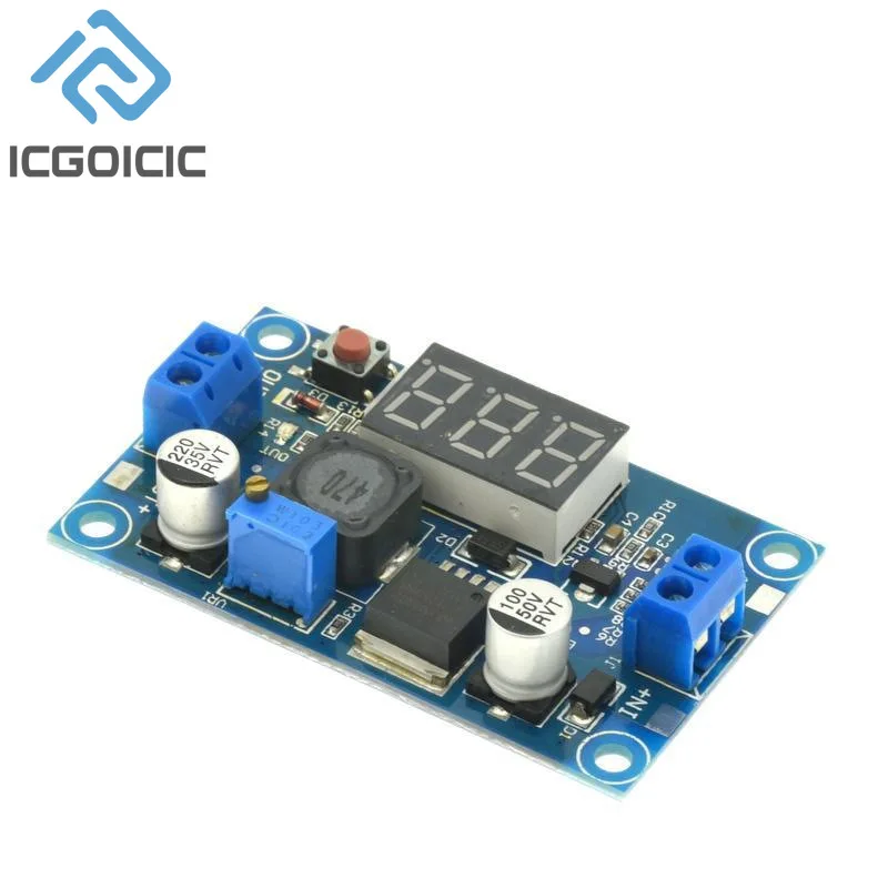LM2596 DC DC Step Down Converter Voltage Regulator LED Display Voltmeter 4.0~40 To 1.25-37V Buck Adapter Adjustable Power Supply