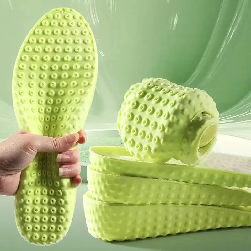 Soft and Breathable Height Increasing Insole Unisex Sweat Absorbing and Cushioning Sports Insole Suitable for Various Shoes