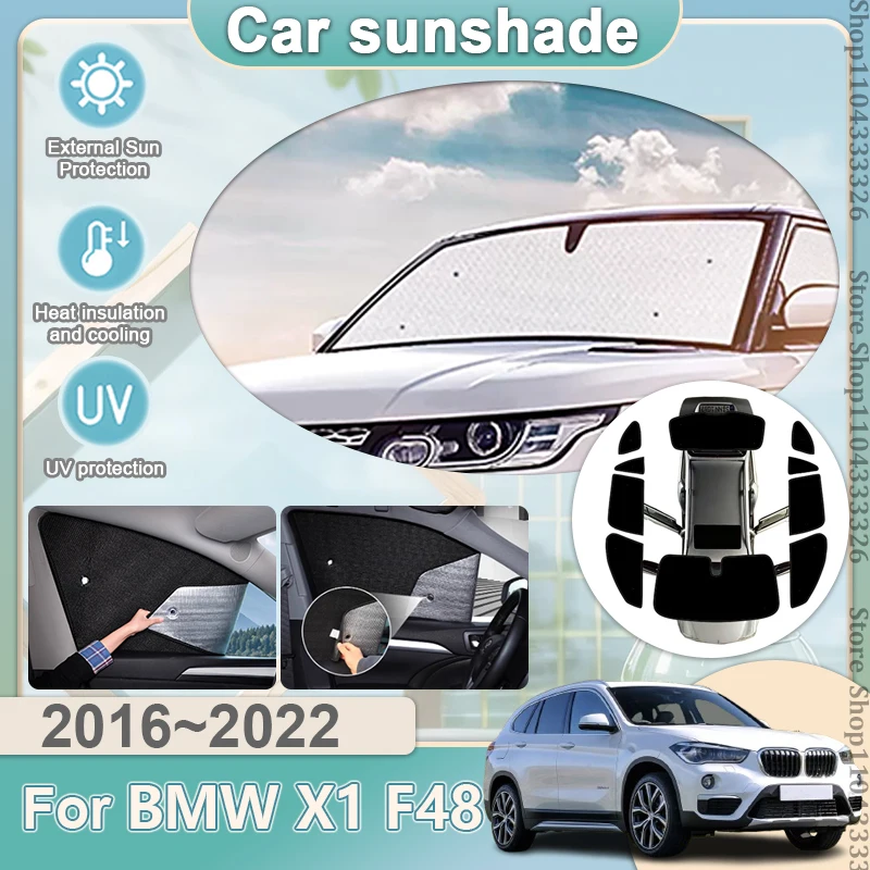 

Солнцезащитные козырьки для BMW X1 F48 2016~2022, отражатель, солнцезащитный козырек, защита окон, автомобильные шторки, автомобильные аксессуары