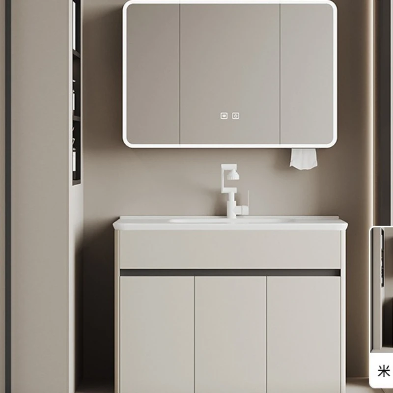 

Rubbing Ceramic Bathroom Cabinet Basin Outdoor Balcony Bathroom Cabinet Toilet Laundry Bathroom Furniture Armadio Da Bagno XYYSG