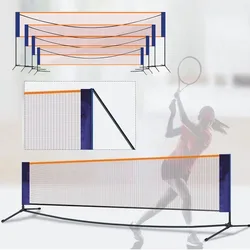 Professional Badminton Net Rack Set Indoor Outdoor Portable Sports Volleyball Tennis Training Net Badminton Training Equipment