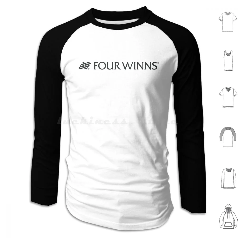 Four Winns Boats Logo Hoodies Long Sleeve Four Winns Boats Boats Boating Boat Four Winns Fishing Fish Water Sports Water