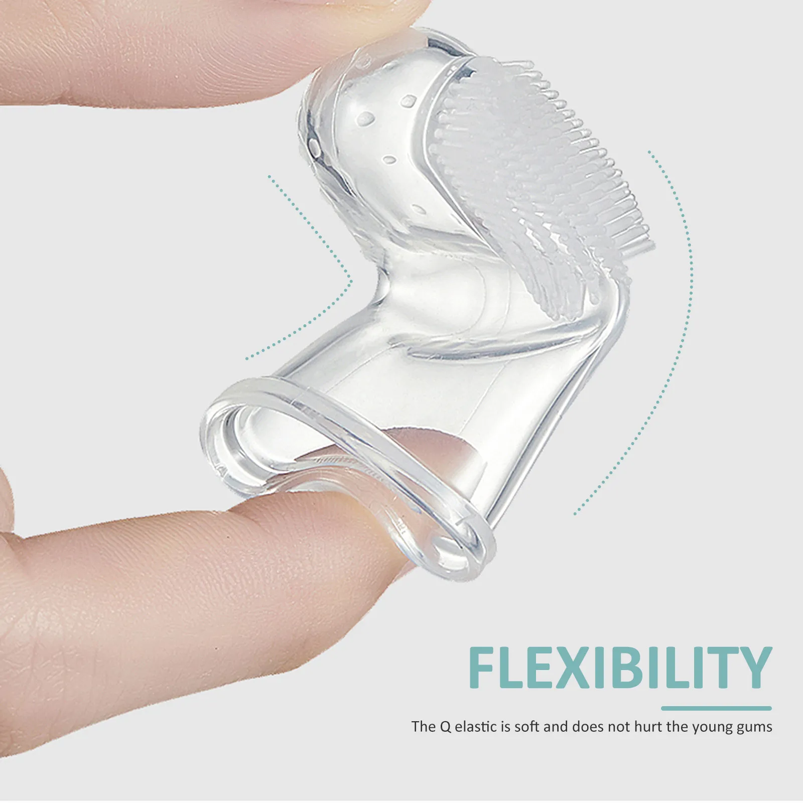 

3Pcs Silicone Baby Finger Toothbrush for Infant Toddler Oral Care Easy Grip Travel Friendly Reusable Teeth Cleaning Tool