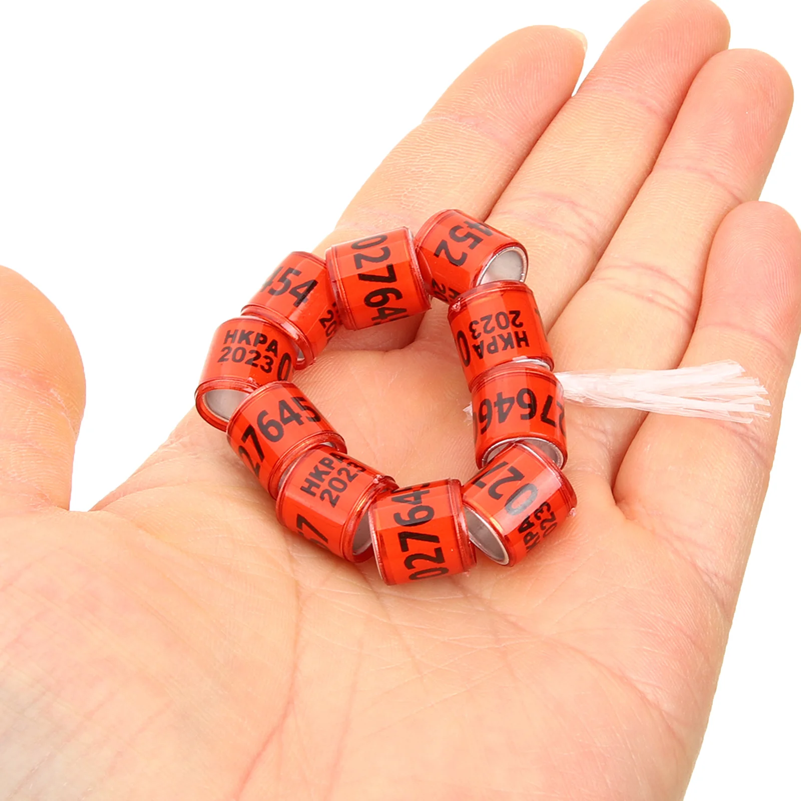 

100Pcs Pigeon Leg Rings Small Lightweight Aluminum Plastic Foot Bands Easy Apply Remove Pigeon Supplies