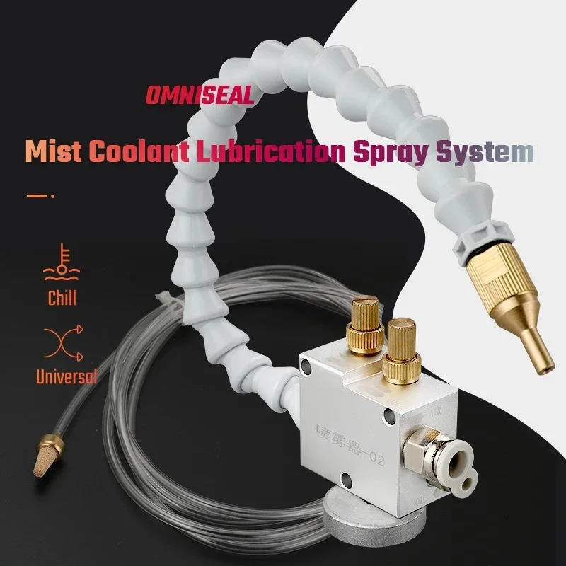 High Quality Mist Coolant Lubrication Spray System sprayer CNC Lathe Milling Drill Engraving Machine Tool for 8mm Pipe Cooling