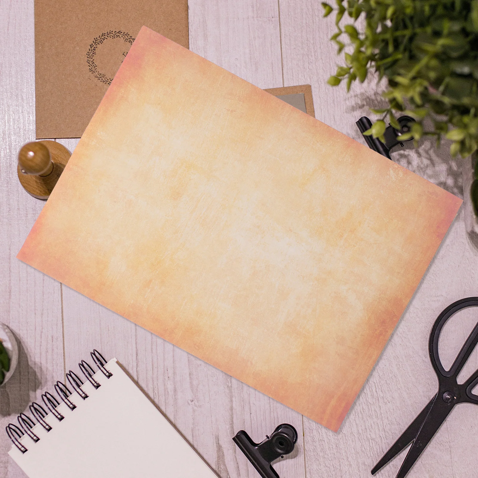 

100 Sheets Vintage Letter Paper Retro Writing Supplies Decorative Printer Paper A4 Size for Invitations Letters