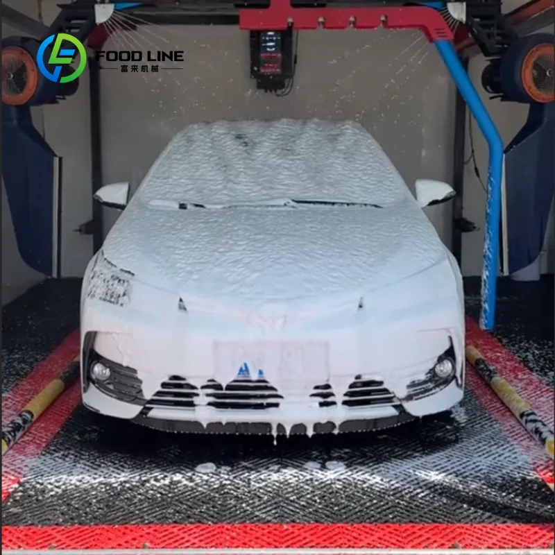 Customized 360 touchless automatic car wash machine brushless cold water high pressure car wash equipment for highway rest area