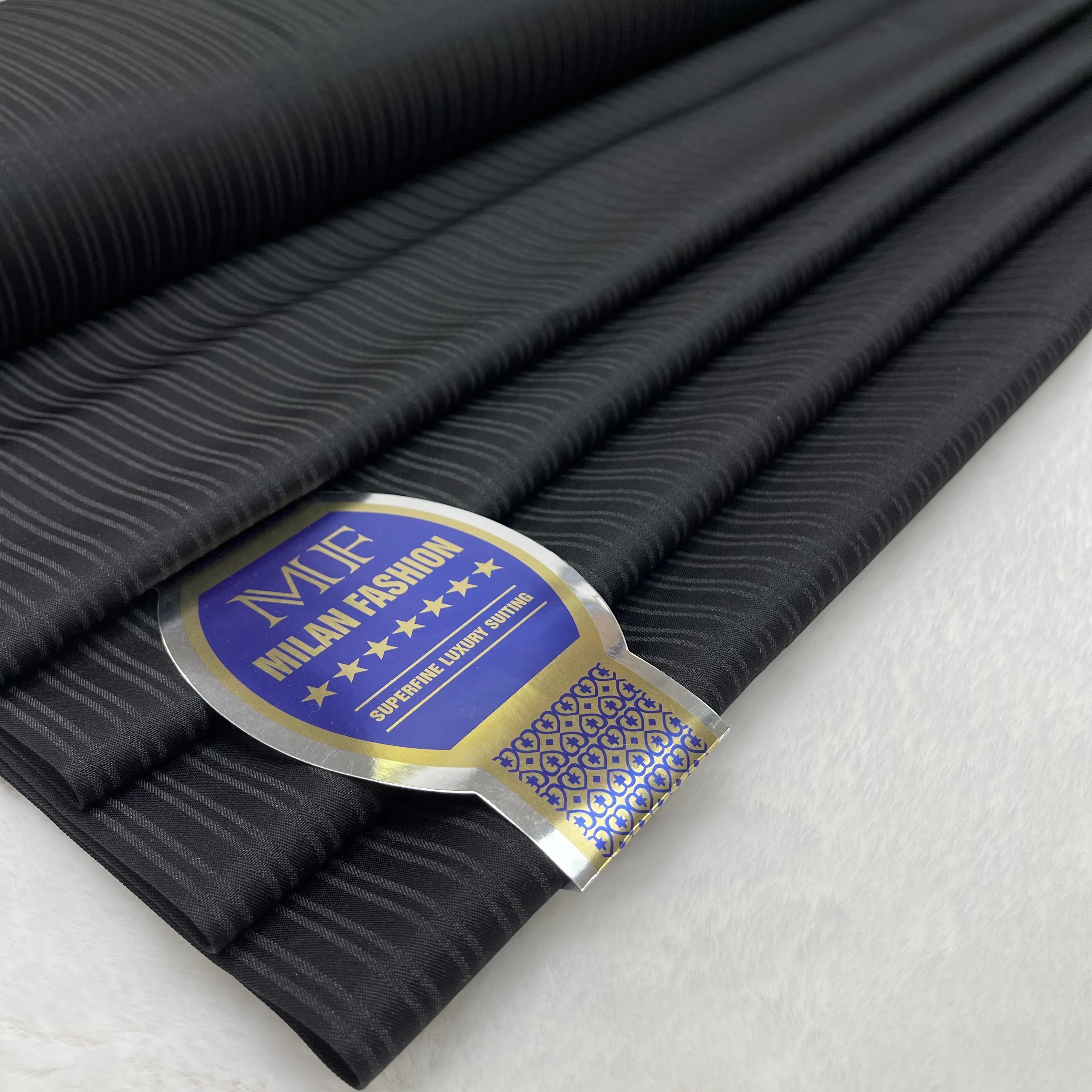 فاخر الأزرق 5 ياردة Atiku المواد 100% القطن جودة عالية لينة الأفريقي Atiku النسيج السويسري الفوال القطن للرجال القماش Se H185-1