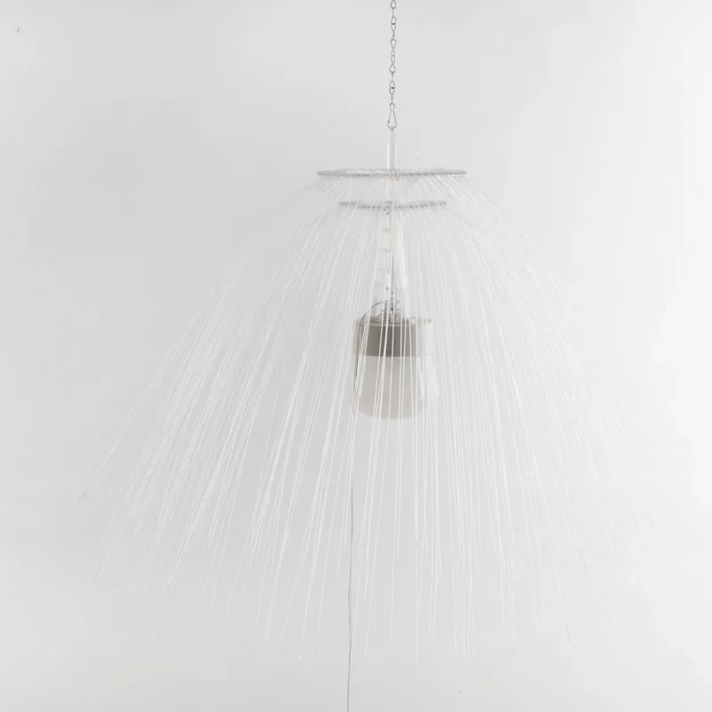 Double-layer Fiber Optic Jellyfish Light Colorful Flashing Light Starry Outdoor Landscape Light Square Park Scenic Spot Lighting