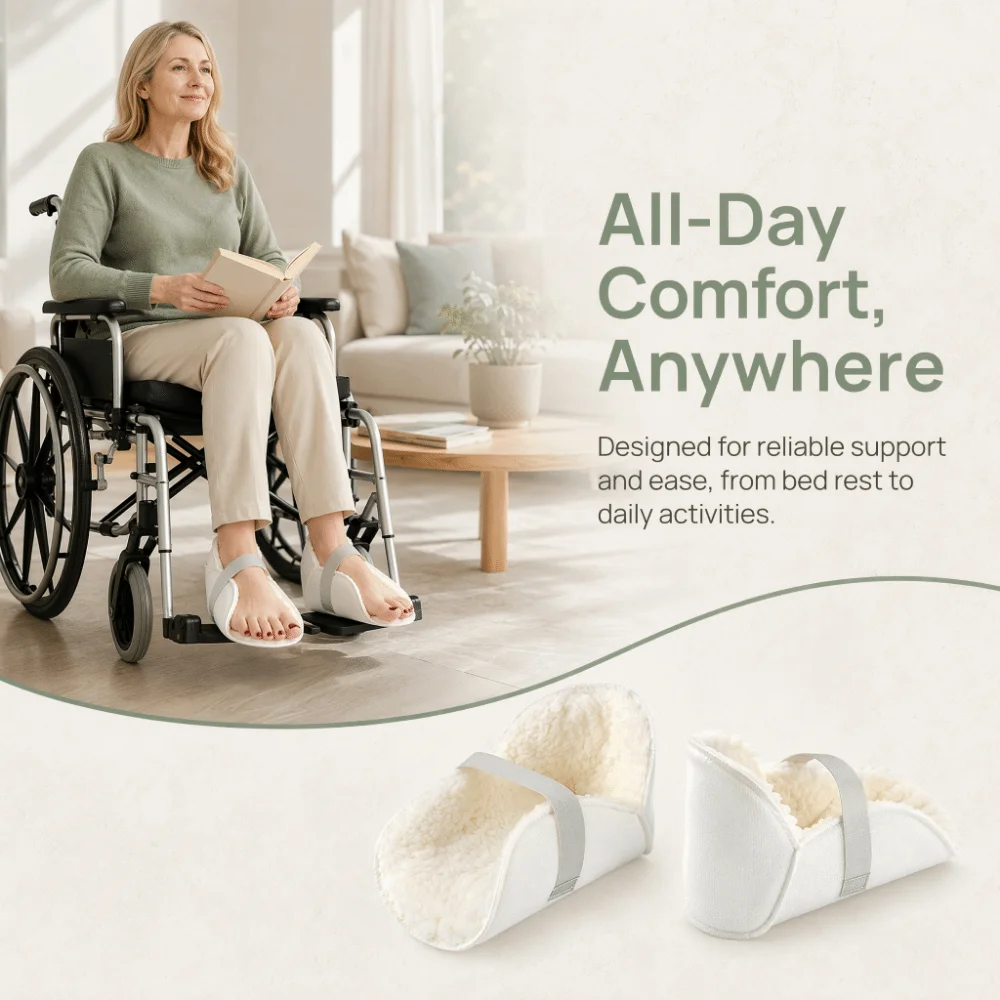Ankle Protectors Adjustable Heel Protectors Soft Comfortable Heel Cushions Fleece Thickened Heel Pads Foot Protection