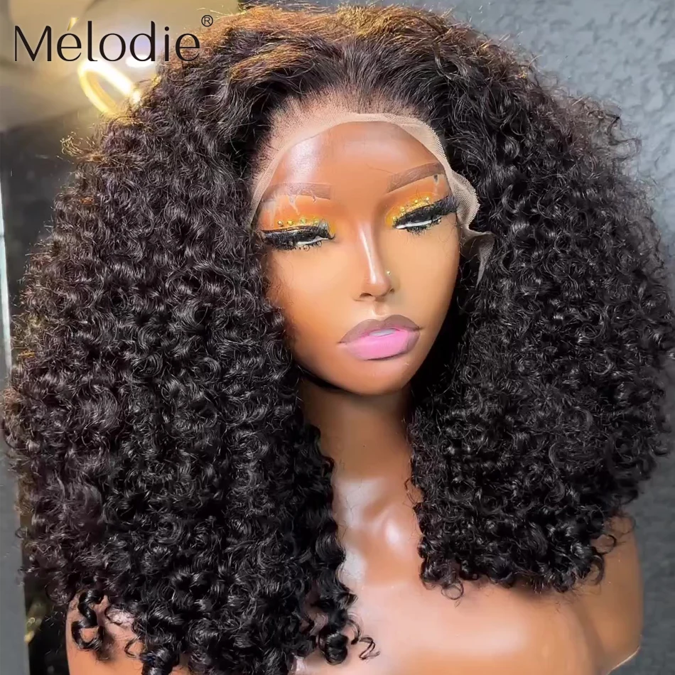 Melodie 13x6 Curly Lace Frontal Short Bob Wig Deep Wave 13x4 Lace Front Human Hair Wigs 5x5 Closure Brazilian Prepluck For Women