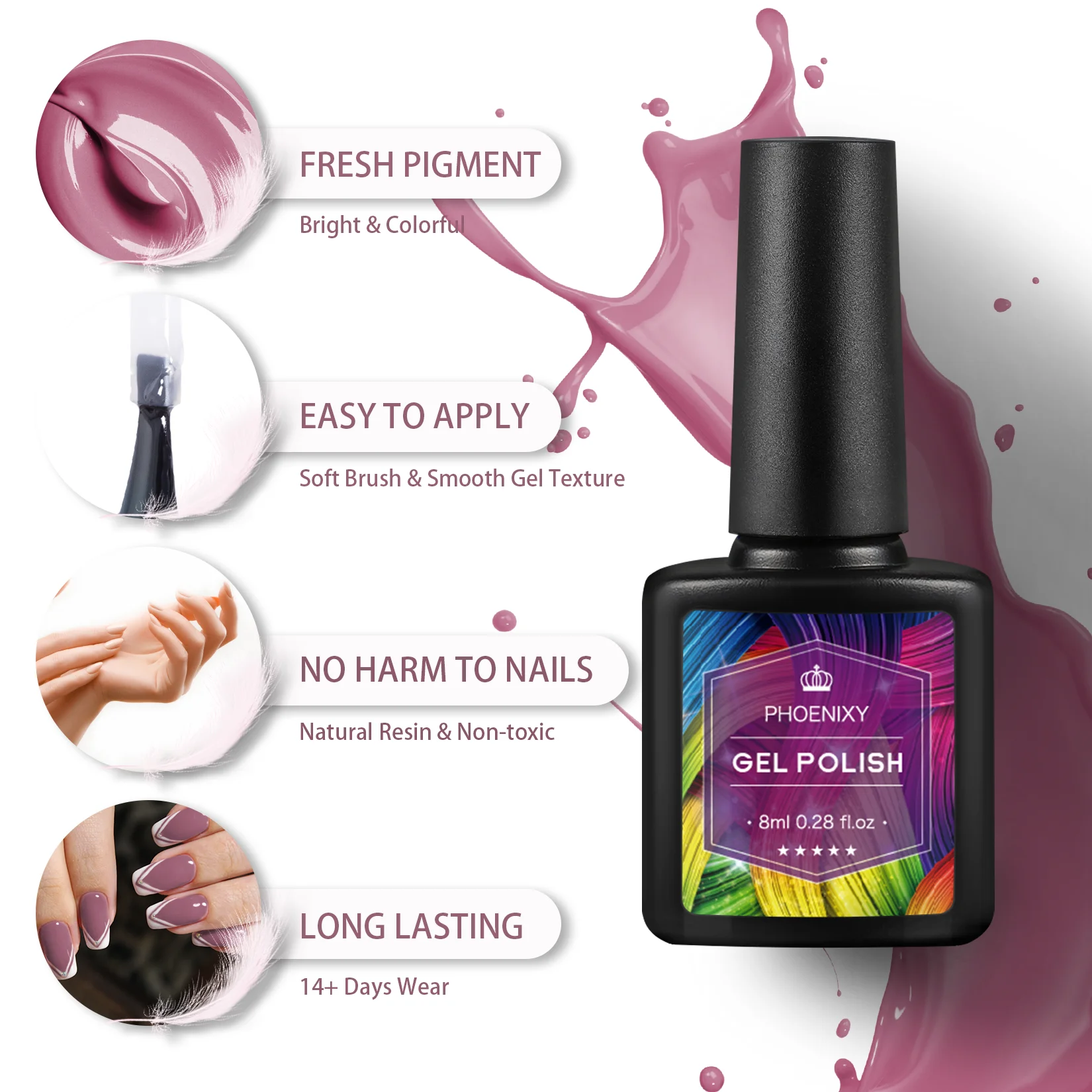 Kit de herramientas de manicura, esmalte de uñas de Gel de 12 colores, lámpara de uñas LED UV de 36W, Kit de maquillaje de barniz de Gel semipermanente, juego completo de Gel UV para uñas