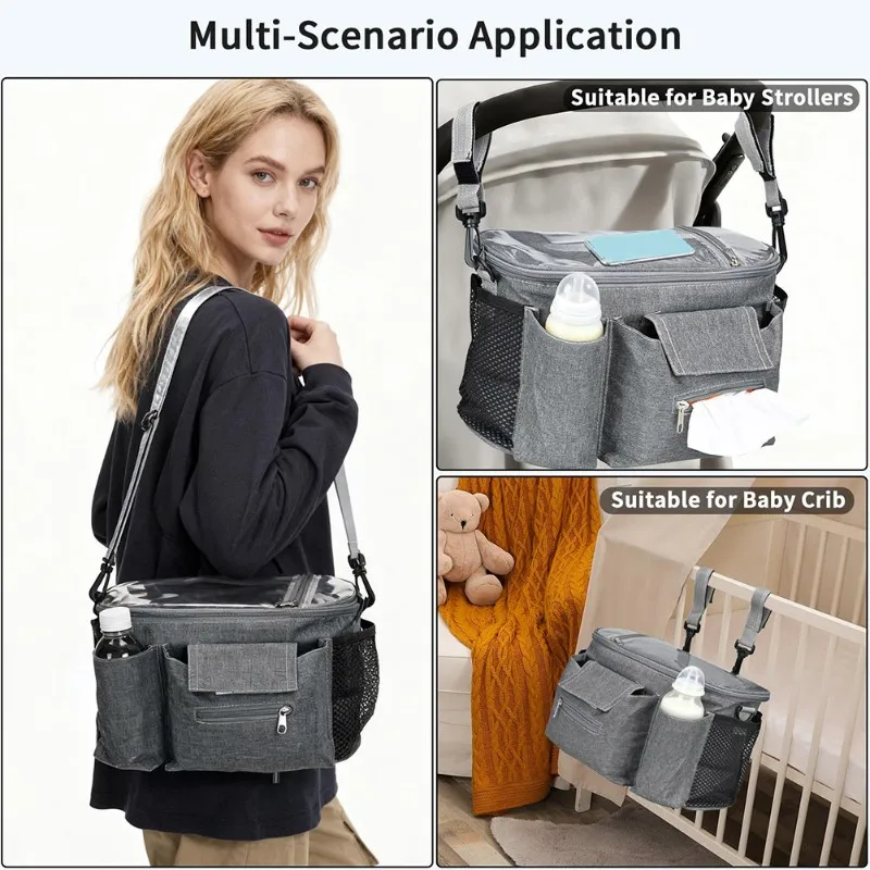 

CYL-Stylish Baby Stroller Bag, Lightweight Storage Bag, Outdoor Maternity And Baby Accessories