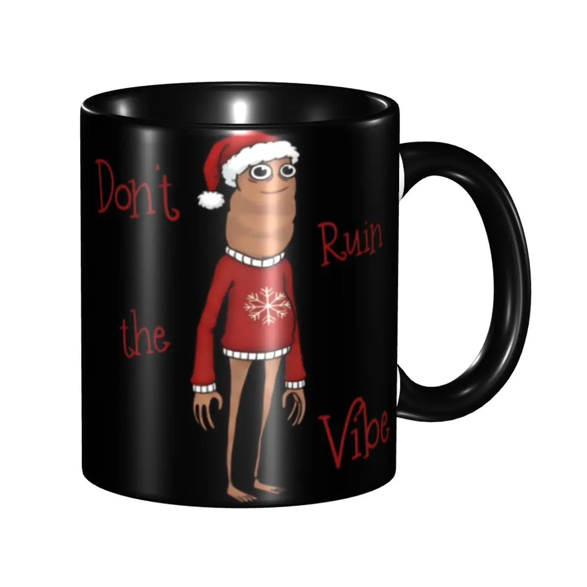 Don't Ruin The Vibe Vintage Christmas Marcus The Worm Meme Merch Coffee Mug Fun Cup Gifts For Woman Man