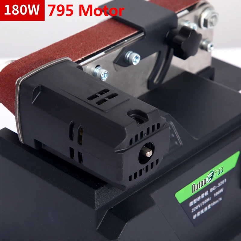 18-24V DC/Lithium Battery Dual Use Mini Belt Grinder Variable Speed Electric Sander Home DIY Rechargeable Wireless Polisher