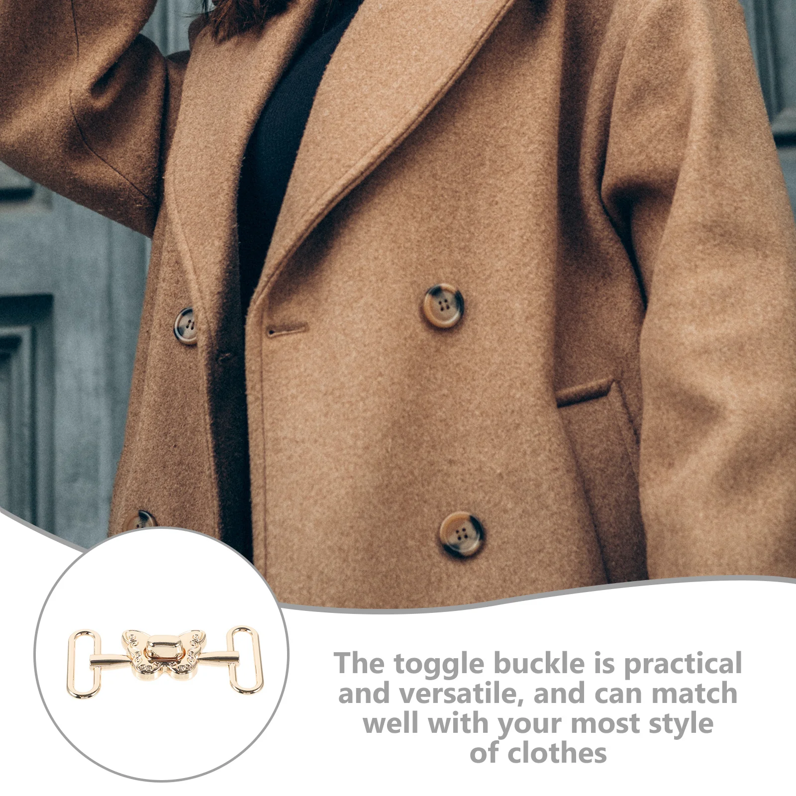 حساسة معطف تبديل مشبك سترة معدنية خفيفة الوزن إغلاق مشبك لمعطف Windcoat شال سترة كيب دعوى المشابك المعدنية #1