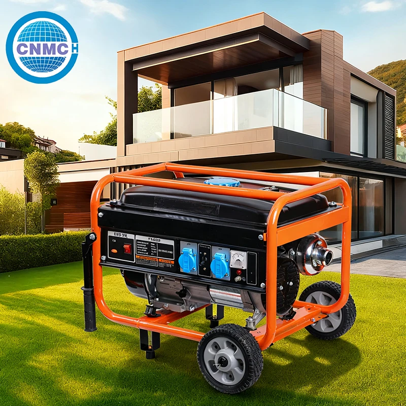 CNMC 3kw 5kw 7kw 8kw 10kw Open Frame Petrol Generator inverter generators with Wheel generators for home electricityCustomizable