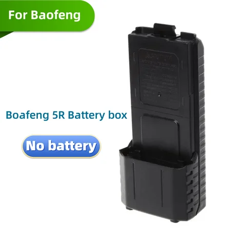 BaoFeng UV5R 라디오 배터리 박스 확장 6x AA 배터리 케이스 쉘 팩, UV-5RE UV-5RA 워키토키 액세서리용 블랙 쉘