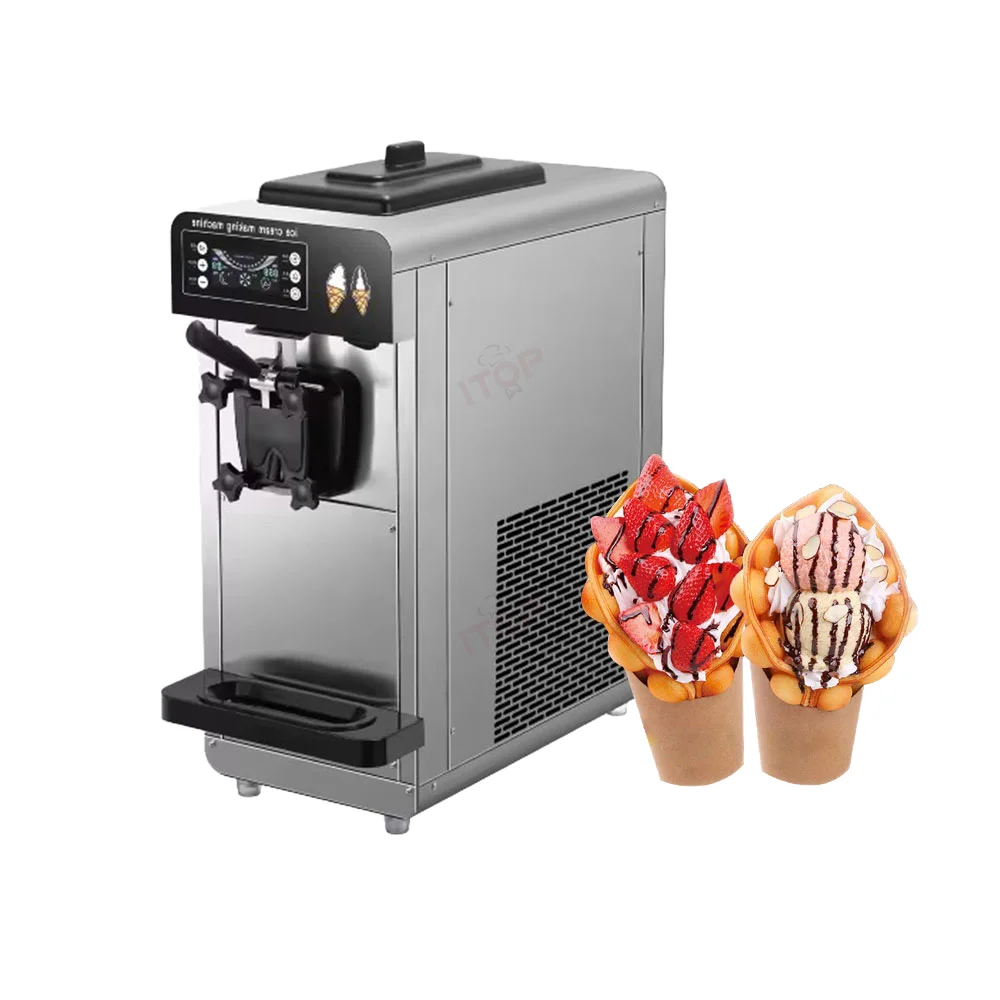 

MTCommercial 1 Flavor Yogurt Soft Serve Ice Cream Machine Automatic Table Top New Condition 220V For Sale