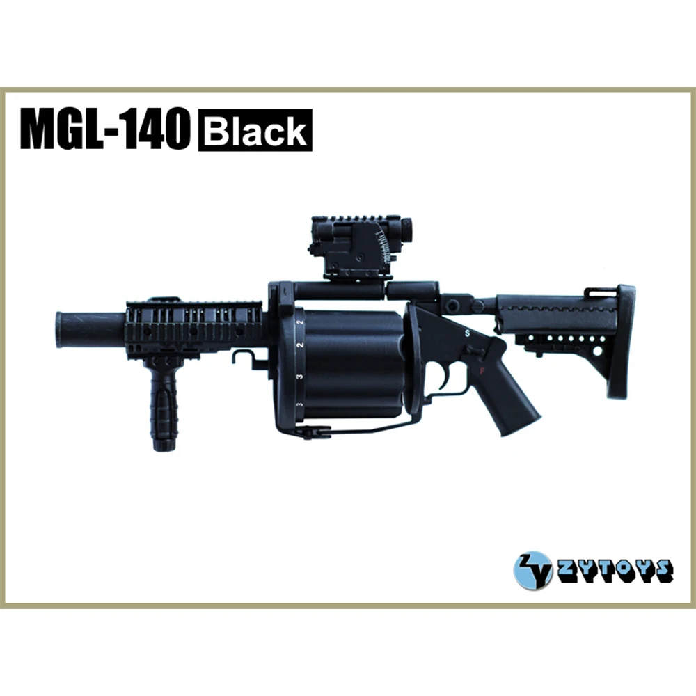 

ZYTOYS 1/6 Scale MGL Grenade Launcher Plastic Model ZY8020 for 12inch Action Figure Weapon Army Soldier Toys Hot Christmas Gift