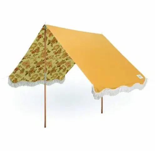 Hot Selling Waterproof Custom Sun Shelter Beach Sea Patio Fishing Canopy Camping Tent With Tassels/