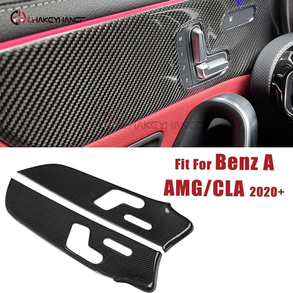 

Real Carbon Fiber Door Panel Trim Car Interior Accessories for Benz CLA Class C118 CLA200 CLA220 CLA250 CLA35 CLA45