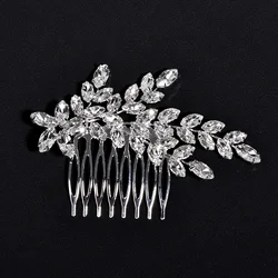 Glittering Hair Combs Clips Hair Fork Luxurious Messy Bun Maker with Glass Diamond for Banquet Wedding Gown Hair Clips