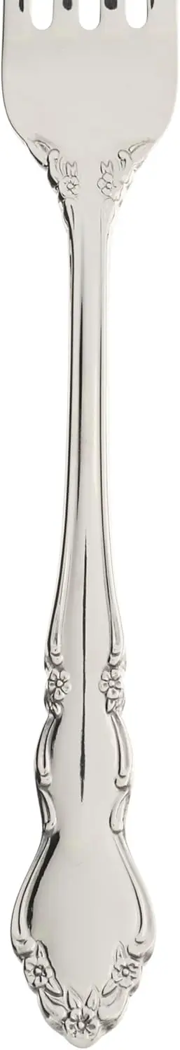 Ensemble de couverts en acier inoxydable de 45 pièces pour 8, motifs ornés, argenterie lavable au lave-vaisselle avec ustensiles de service