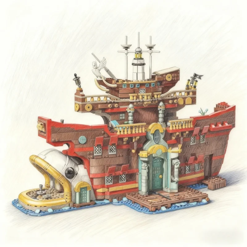 

Mingchuang Youpinjing Water Restaurant Building Blocks Creative DIY Model Building Blocks Toys Adult Gifts Christmas Gifts