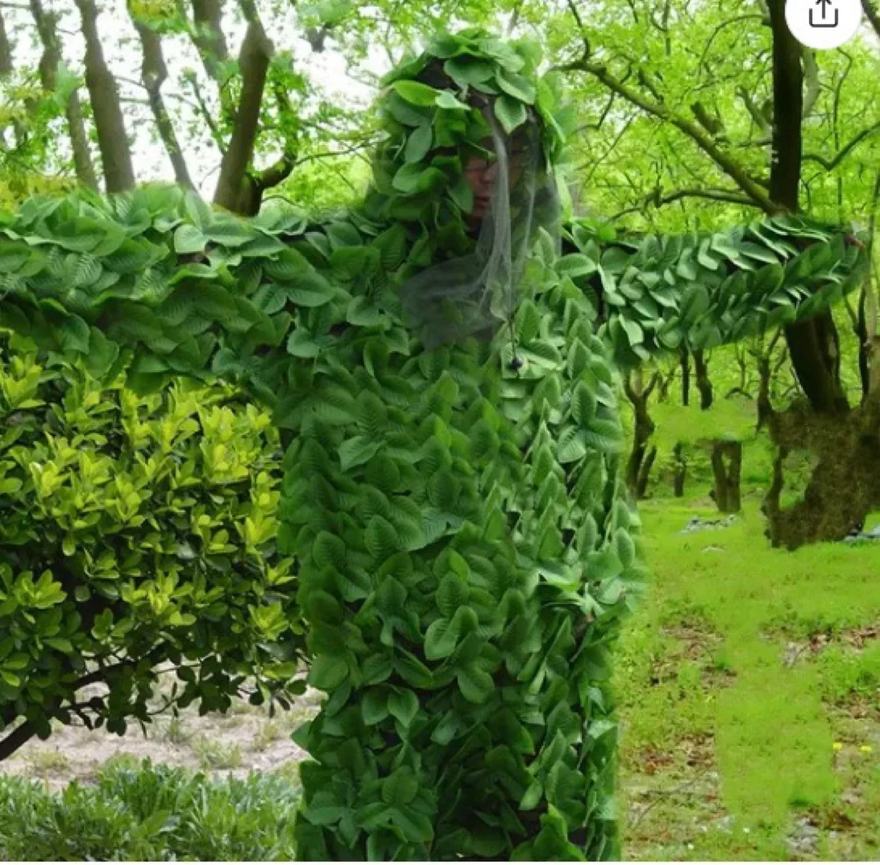Men Women Hunting Ghillie Suit Outdoor CS Leaves Camouflage Hunting Clothes Bionic Camouflage Clothing Training Tactical Clothes image 5