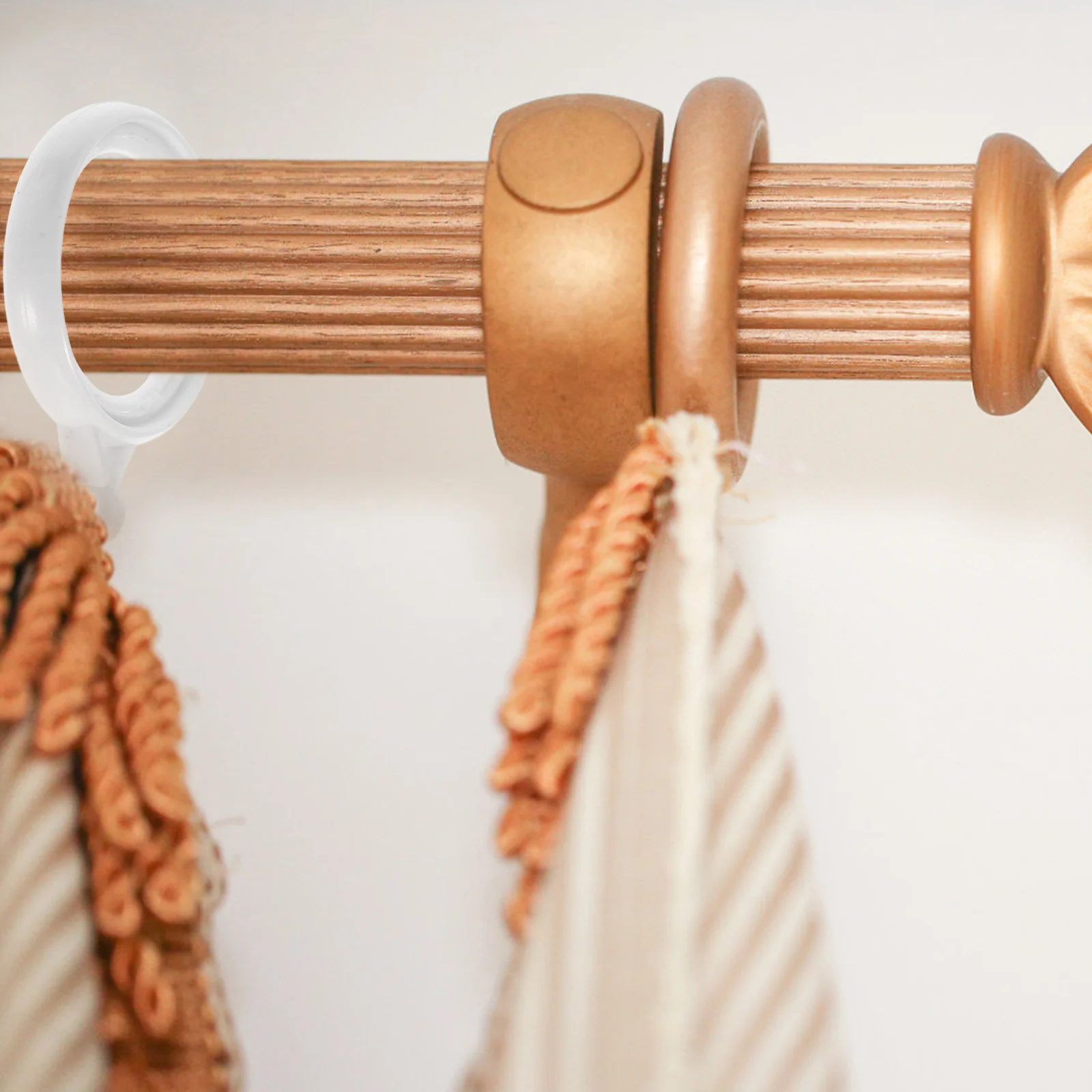 12 Stuks Plastic Gordijn Ringen Stevige Gordijn Opknoping Cirkels Gemakkelijk Slide Draperie Ringen Voor Oogje Gordijnen Oogjes Voor Gordijnen