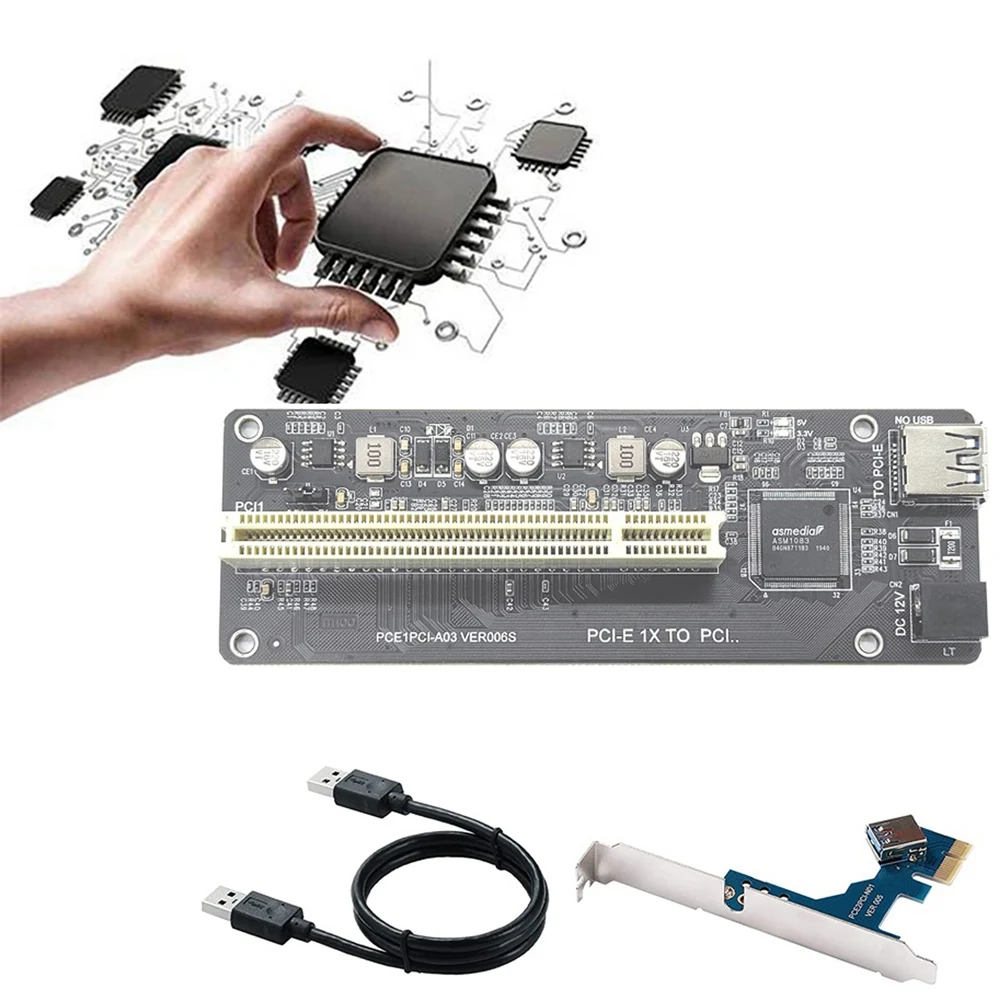 PCI-E to PCI Expansion Adapter Card ASM1083 Support Capture Card Sound Card Parallel Card Golden Tax Card