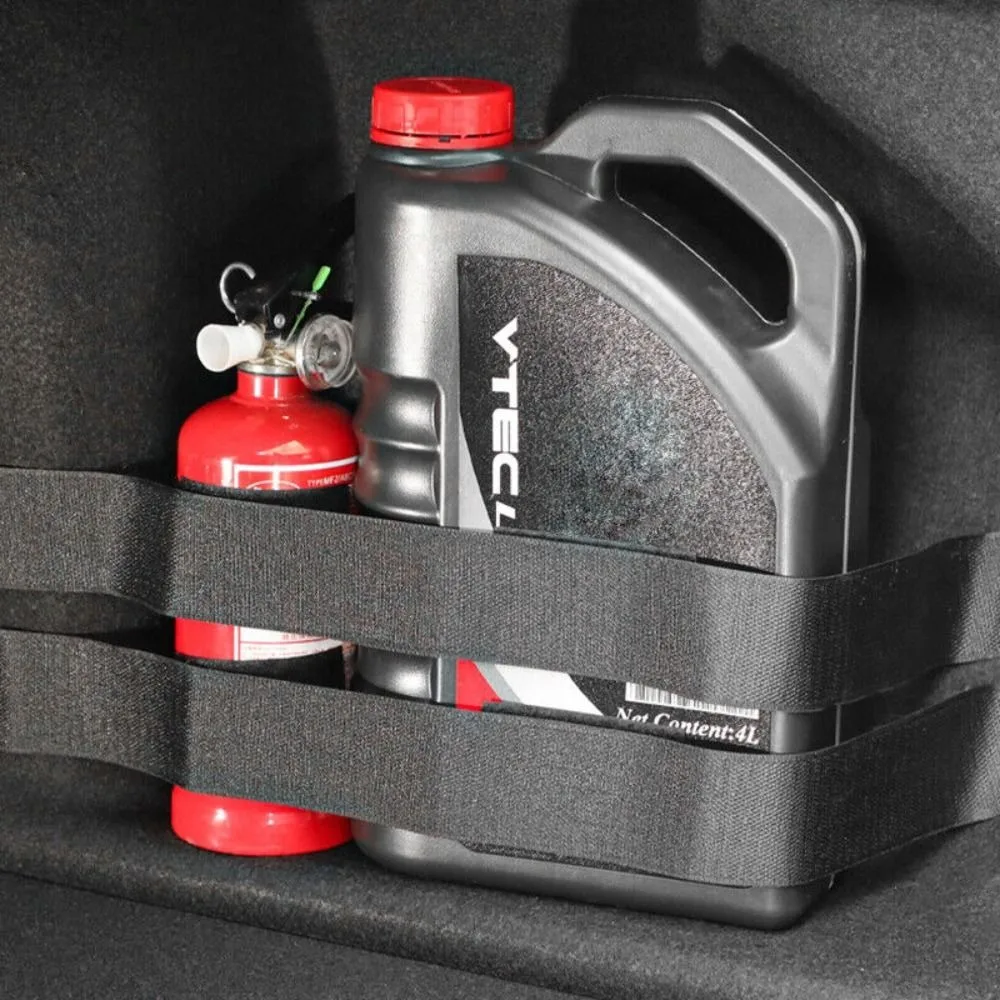 

4pcs Nonwovens Car Trunk Organizer Durable Elastic 59/10.9cm Fixing Belt Storage Bag Tapes