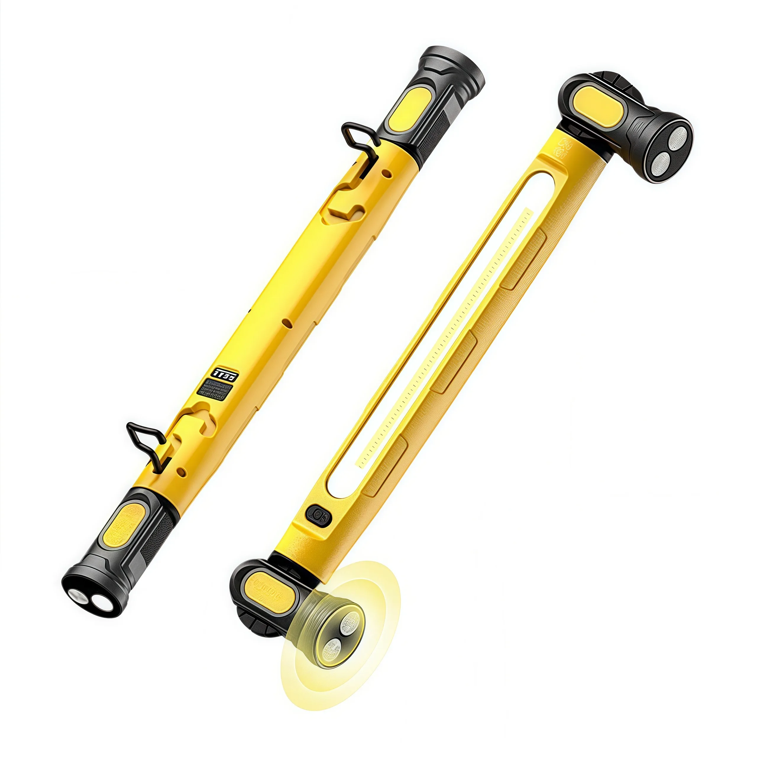 5200mAh Work Light Rechargeable COB Work Lamp Bar with Hooks And Rotating Magnetic Base 3 Modes For Car Repairing Emergency