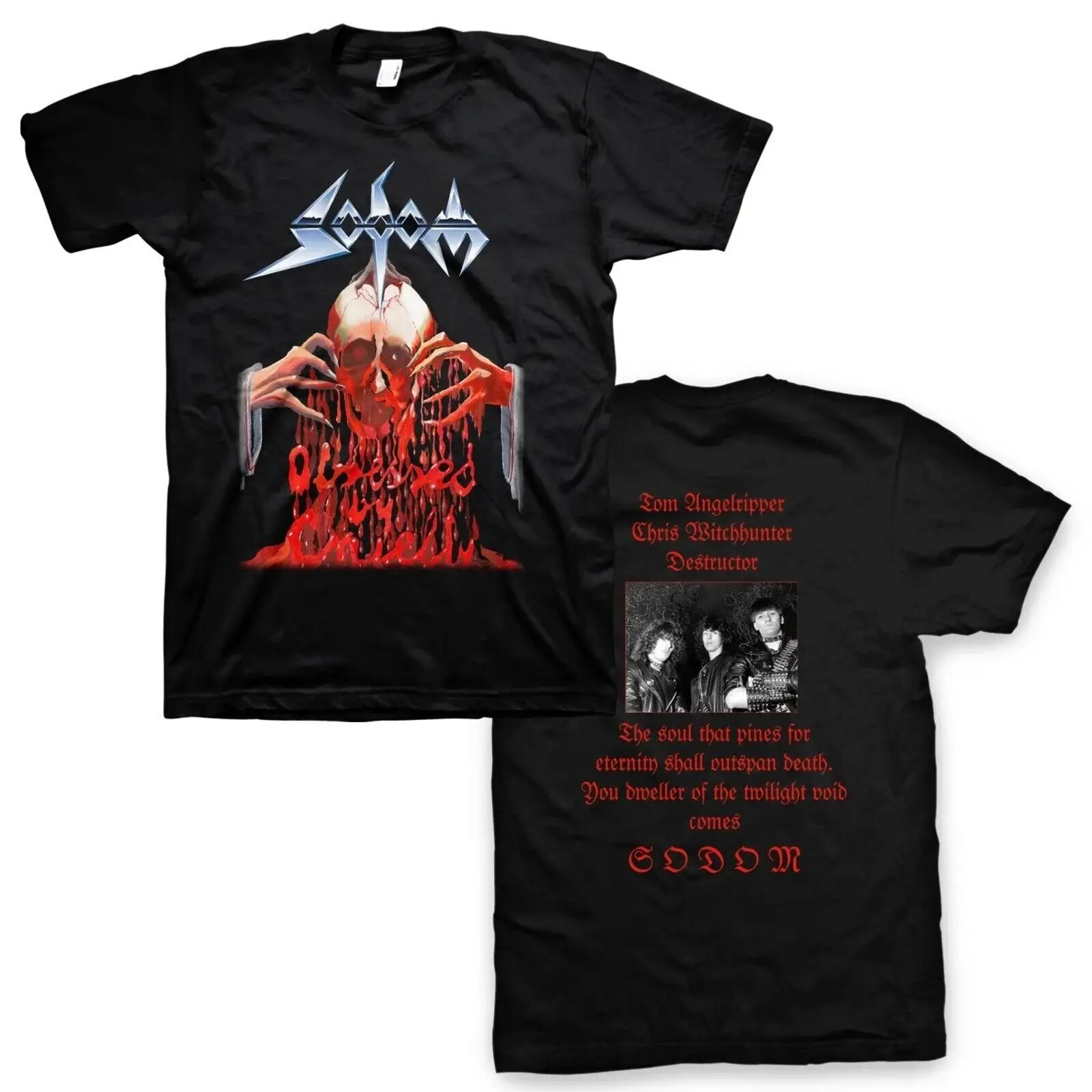 SODOM cd cvr OBSESSED BY CRUELTY Official SHIRT XL New angelripper witchhunter