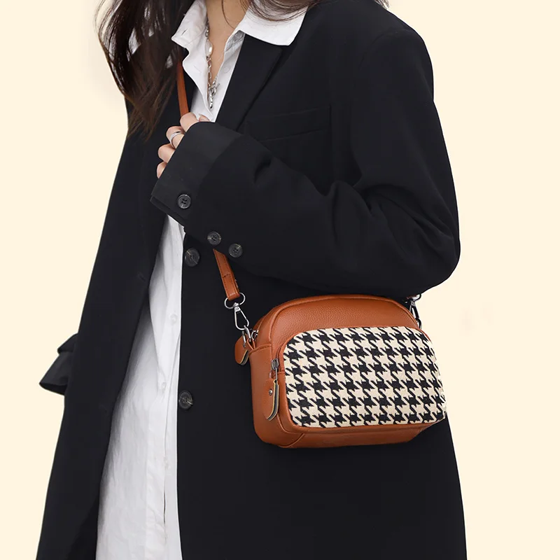 PU Leather Crossbody Bag Korean Fashion Shoulder Bags For Women Small Messenger Bag Vintage Lady's Purse Luxury Designer Handbag