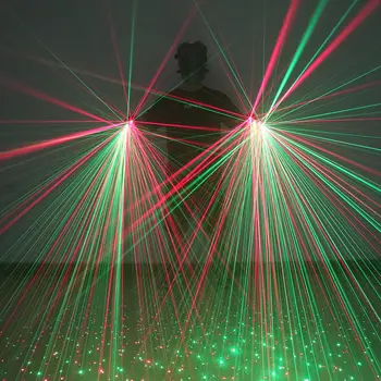 高品質二合一紅綠雷射手套 LED多光束雷射手套,適用於LED機器人服裝舞台派對表演道具 10 最佳銷售 LED秀 - №8