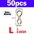 50pcs Gold L
